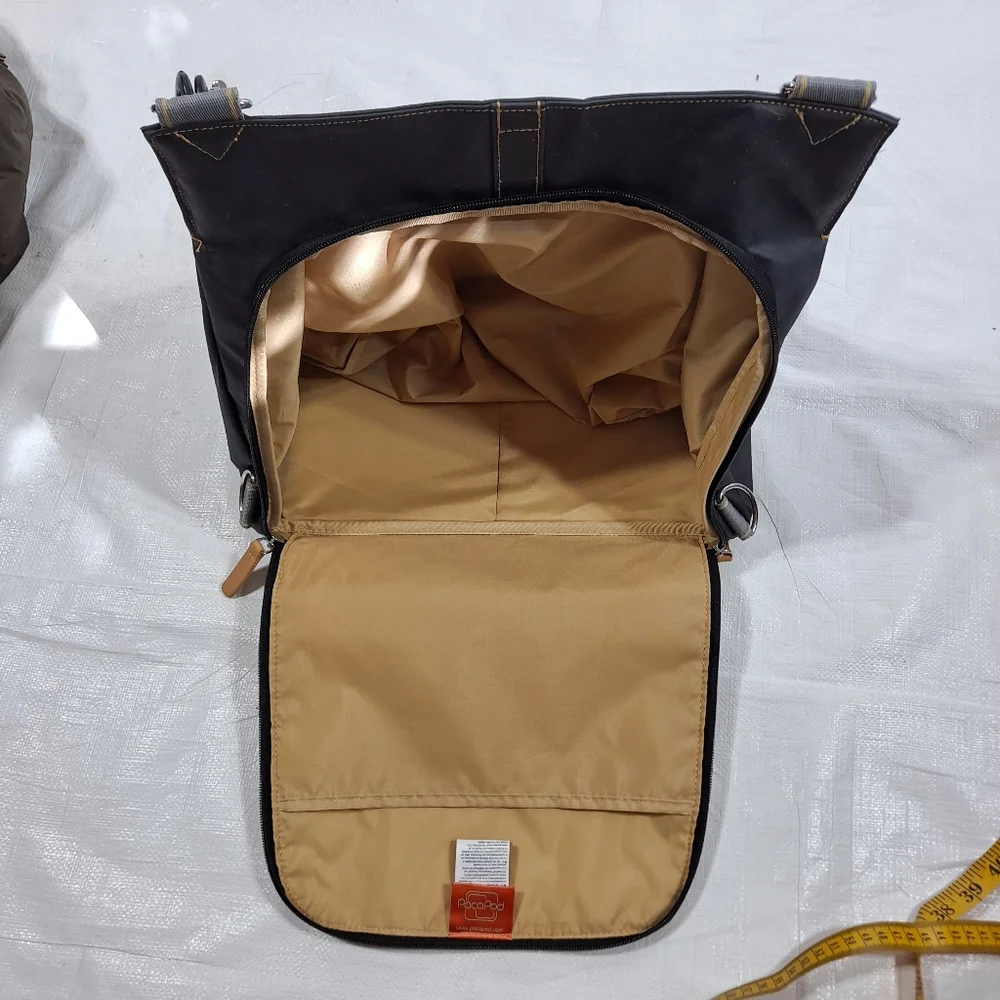 Pacapod Oban Charcoal Convertible Changing Baby Diaper Bag